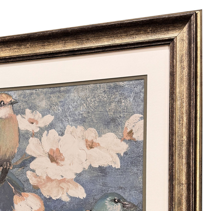 «Garden Birds I», art encadré