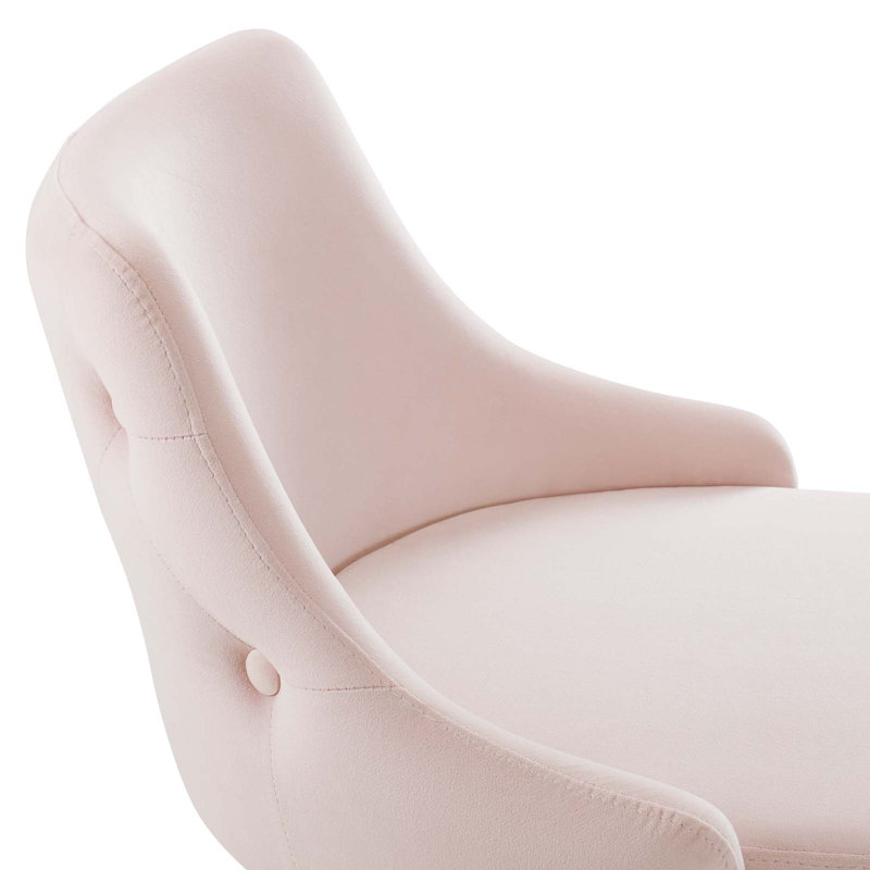 Ensemble de 2 tabourets de bar en velours Adorn Performance, Rose, Tabouret de bar (hauteur d'assise de 29,5 po)
