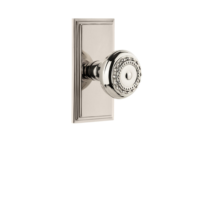 Assiette double Grandeur Carré, Nickel poli