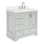 Meuble-lavabo simple avec plateau Abshire 37-93359409
