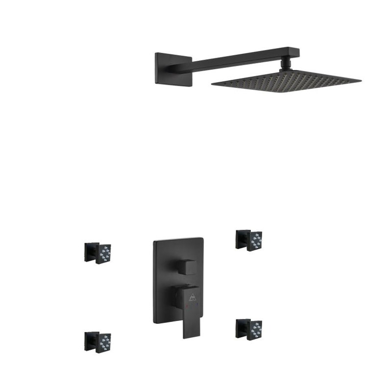 Aqua Piazza Complete Shower System with Rough in-Valve