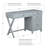 Halstad Modern Writing Desk with Drawers-2099882566