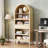 71.2" H Farmhouse Bookcase With Drawer And 5-tier Open Shelves 