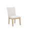 Ensemble de 2 chaises de salle à manger rembourrées avec finition chêne clair