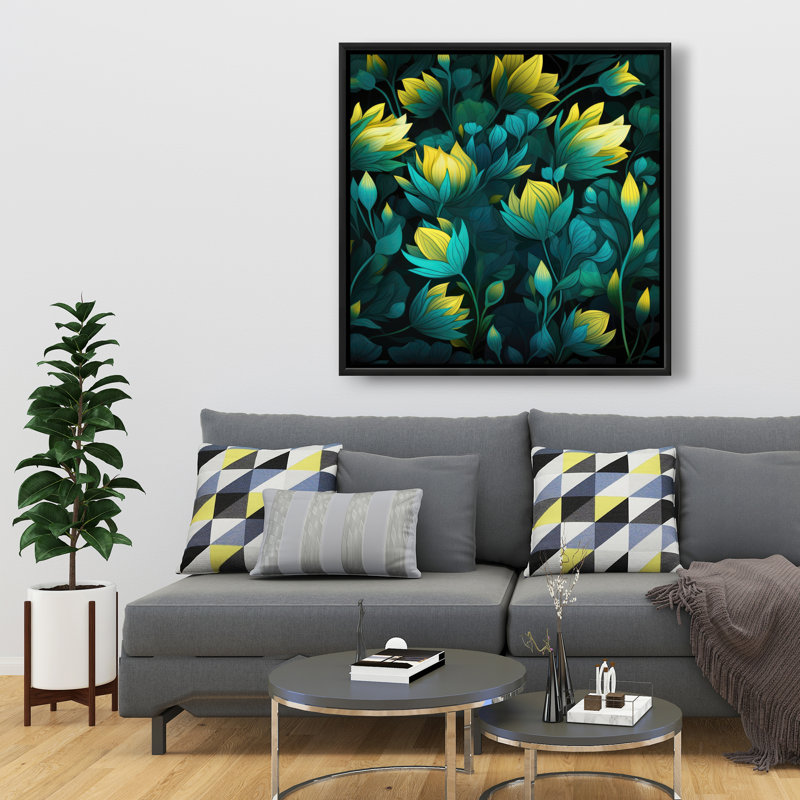 Intense bloom - 36"x36" Framed canvas