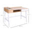 Carys Metal Base Writing Desk