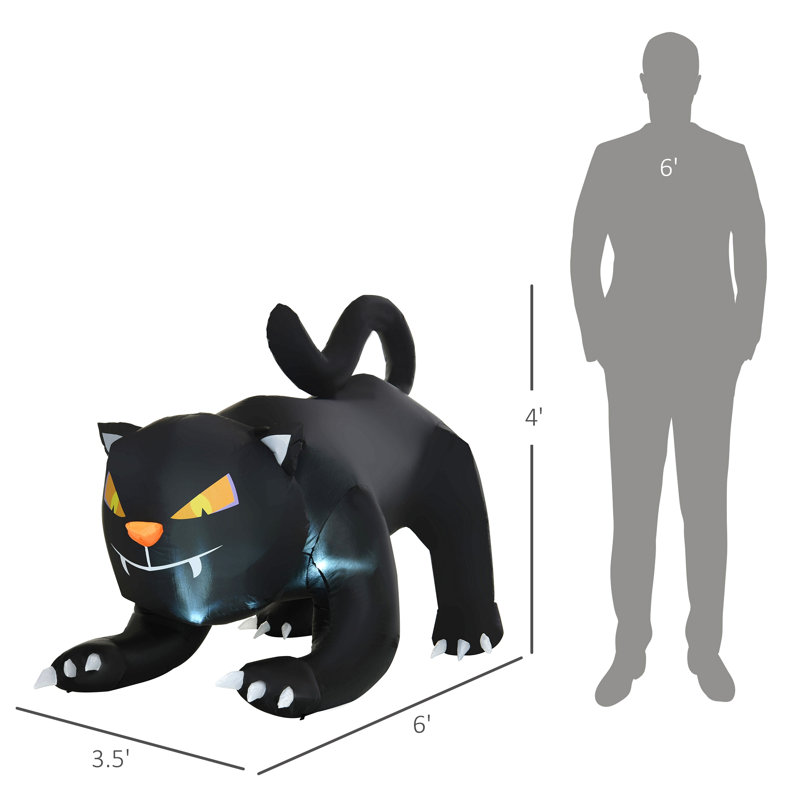 Décoration gonflable d'extérieur pour chat