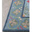 Alpenrose Hand-Tufted Wool Loop Pile Indoor Rug Traditional Bordered Blue -1731382633