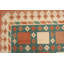 Tapis indien multicolore à motif géométrique 7 pi 5 po x 9 pi 4 po Dhurrie