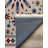 Isabel Collection Digital Print Cotton-Polyester Colorful Floral Rug-1946174928