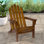 Chaise Adirondack pliante en bois massif Breeona