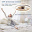 Ventilateur de plafond avec lumières DEL Lashowna-855458861