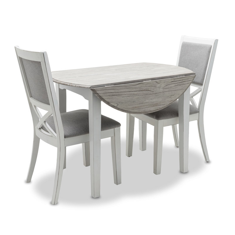 Caidan Extendable Pine Round Solid Wood Dining Table