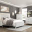 Table de chevet à finition blanche antique avec tiroirs, meubles de chambre à coucher modernes, 1 pièce