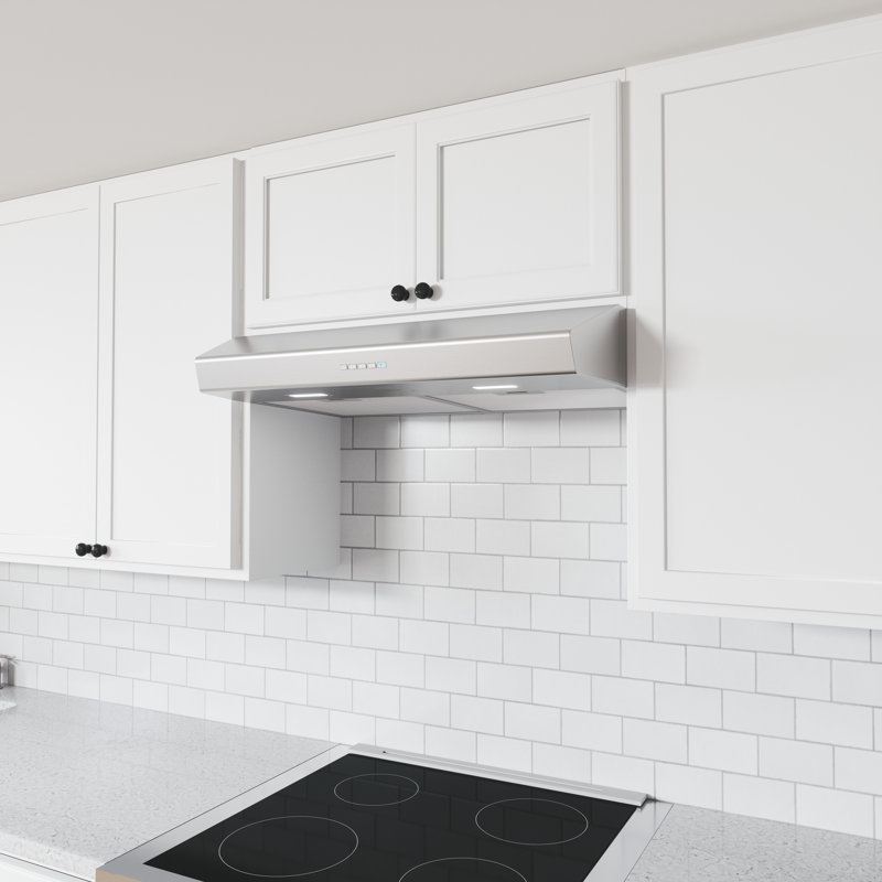 Zephyr Breeze II 30 in. 400 CFM Under Cabinet Range Hood with LED Lights, Stainless Steel