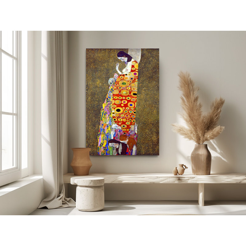 Reproduction d'art sur toile, Gustav Klimt Hope II, reproduction d'art sur toile, reproduction d'art, H 36 po x l 24 po