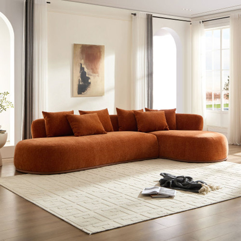 Canapé modulaire surdimensionné en L surdimensionné