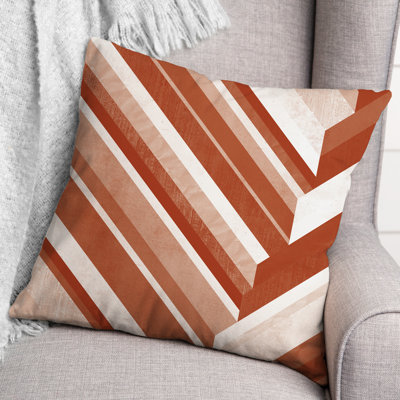 Coussin décoratif intérieur / extérieur à rayures