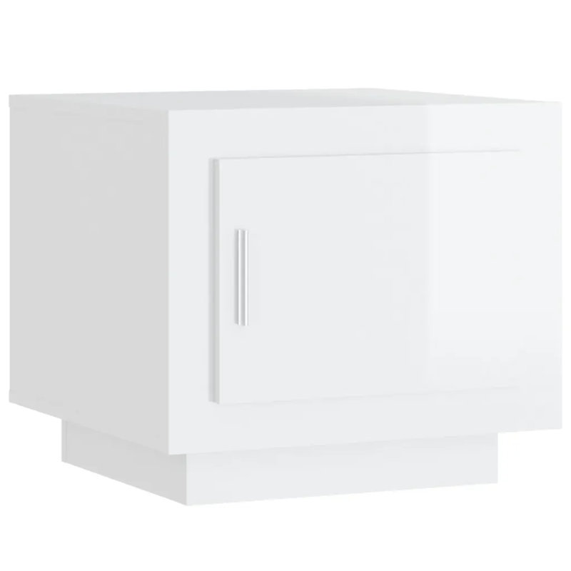 Jahna Solid Coffee Table with Storage, Gloss White