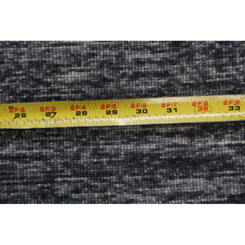 Tapis contemporain en laine noué à la main 4 pi x 6 po rectangulaire 3 pi 1 po x 6 pi