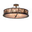 Plafonnier semi-encastré à tambour 30" unique 8 lumières Wyncote