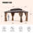 12 Ft. W x 10 Ft. D Metal Patio Hardtop Gazebo-129549866