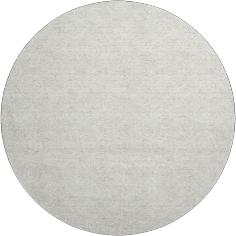 Premium Machine Washable Prisco Ivory Rug