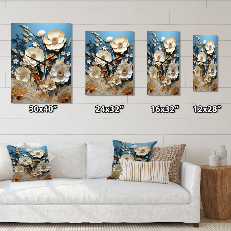 Horloge murale moderne Drakus - Plants, Grand