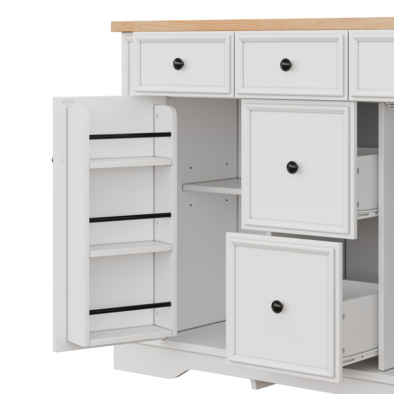 Sideboard Buffet Cabinet with Spacious Storage, White