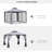 Patio Gazebo, Outdoor Canopy Shelter With 2-Tier Roof And Netting, Steel Frame For Garden, Lawn, Backyard, And Deck-111468213