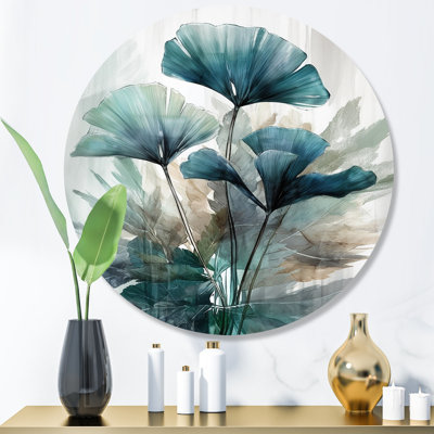 " Tropical Palm Leaves Ginkgo II "