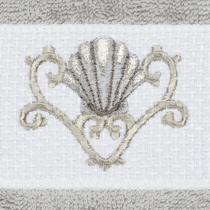 Bella Turkish Cotton Midweight Washcloth, Light Gray
