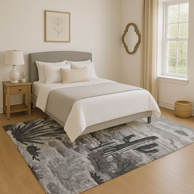 Tapis de qualité supérieure Mayfield AMF2496 lavable à la machine, Gris, 10 pi x 14 pi