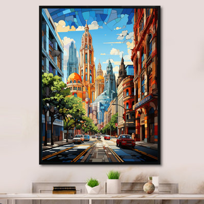 «Amacker City Barcelona Popart II», reproduction sur toile
