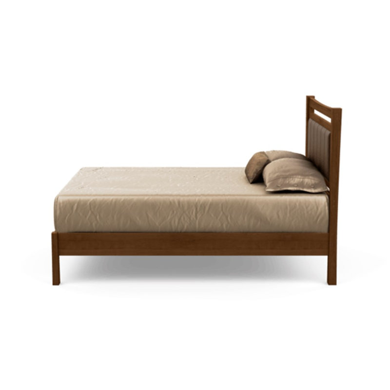Monterey Upholstered Bed, Natural Cherry, King, Coffee
