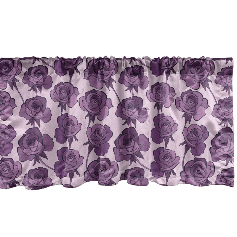 Cantonnière Ambesonne Fleur De Lis, L 54 po x L 12 po