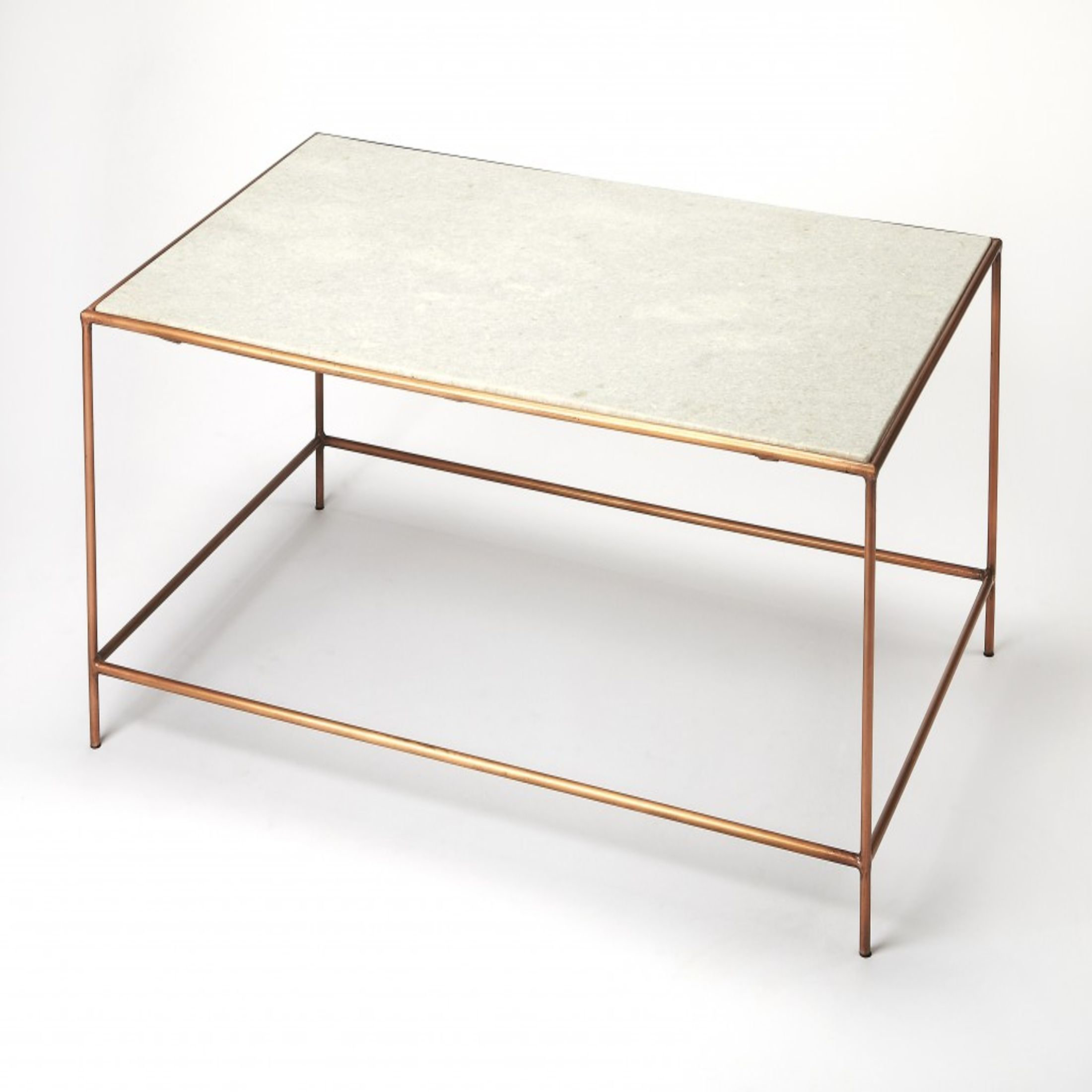 Everly Quinn White Marble Coffee Table | Wayfair