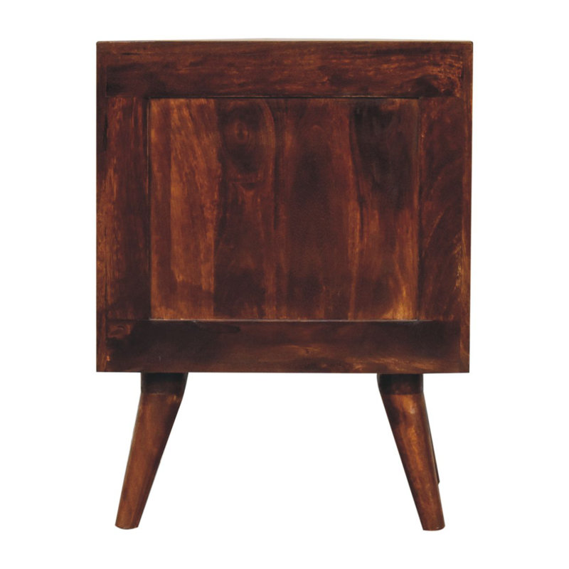 Quantico 45 cm W Solid Wood Bedside Table
