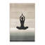 Tapis beige lavable à la machine Swanton Yoga Lotus Pose-1754644077