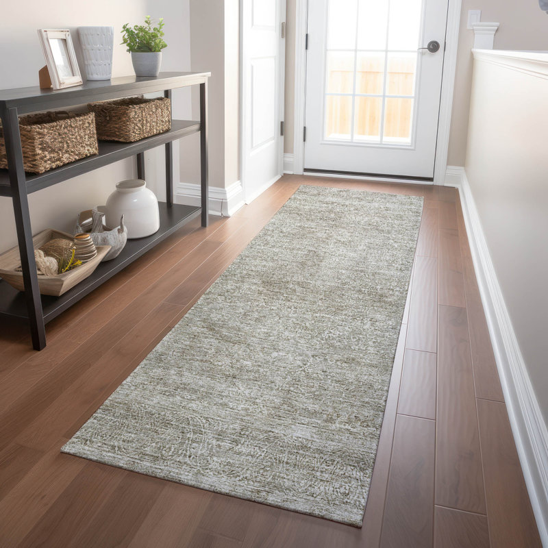 Machine Washable Indoor/Outdoor Cicel ACN1172 Rug, Runner 2'3" x 7'6"
