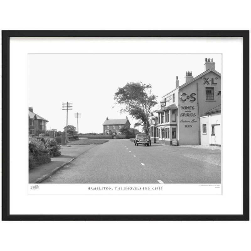 Hambleton, The Shovels Inn C1955 - Single Picture Frame Print, 45cm H x 60cm W x 2.3cm D