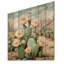 Cloots - art mural floral sur bois de pin naturel-109494043