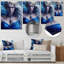 Décoration murale argent argenté et bleu Archangel II-87837867