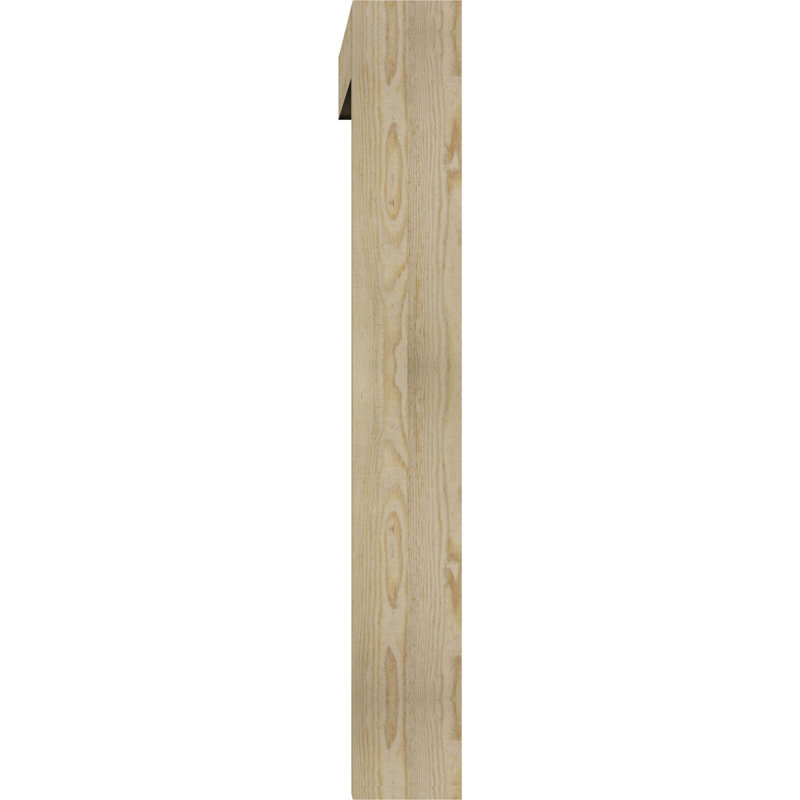 Thorton Block Bracket with Offset Brace, 6"W Douglas Fir (Rough Sawn), 44 x 44