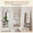 14 x 47 Over The Door - Full Length Hanging Mirror, Aluminum Alloy Framed Wall-mounted Full Length Mirror-1599501402
