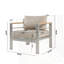 Fauteuil club d'extérieur en aluminium