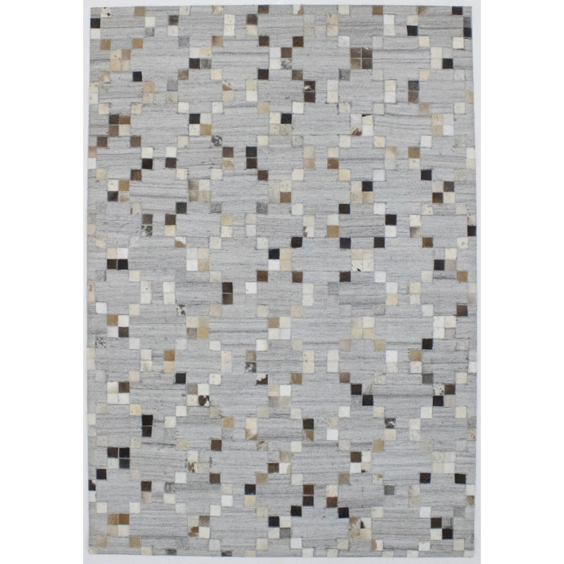 Tapis gris en similicuir Bucher, Rectangle 4 pi 3 po x 6 pi 1 po