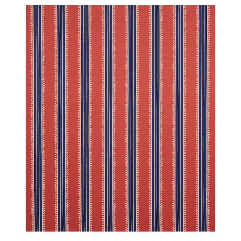 Tissu à rayures étrusques, Rouge/bleu
