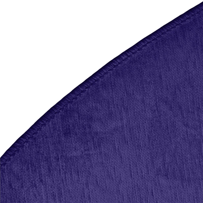 Tapis à rayures mauve/gris/orange, Rond 5 pi