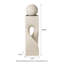 Fontaine d'extérieur 36,5 "à piédestal géométrique et sphère moderne en polyrésine avec pompe et lumière DEL (KD)-1286888759-1286888749